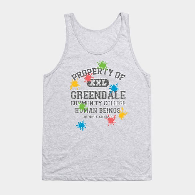 Property of Greendale Community College - Paintball Edition Tank Top by tonynichols